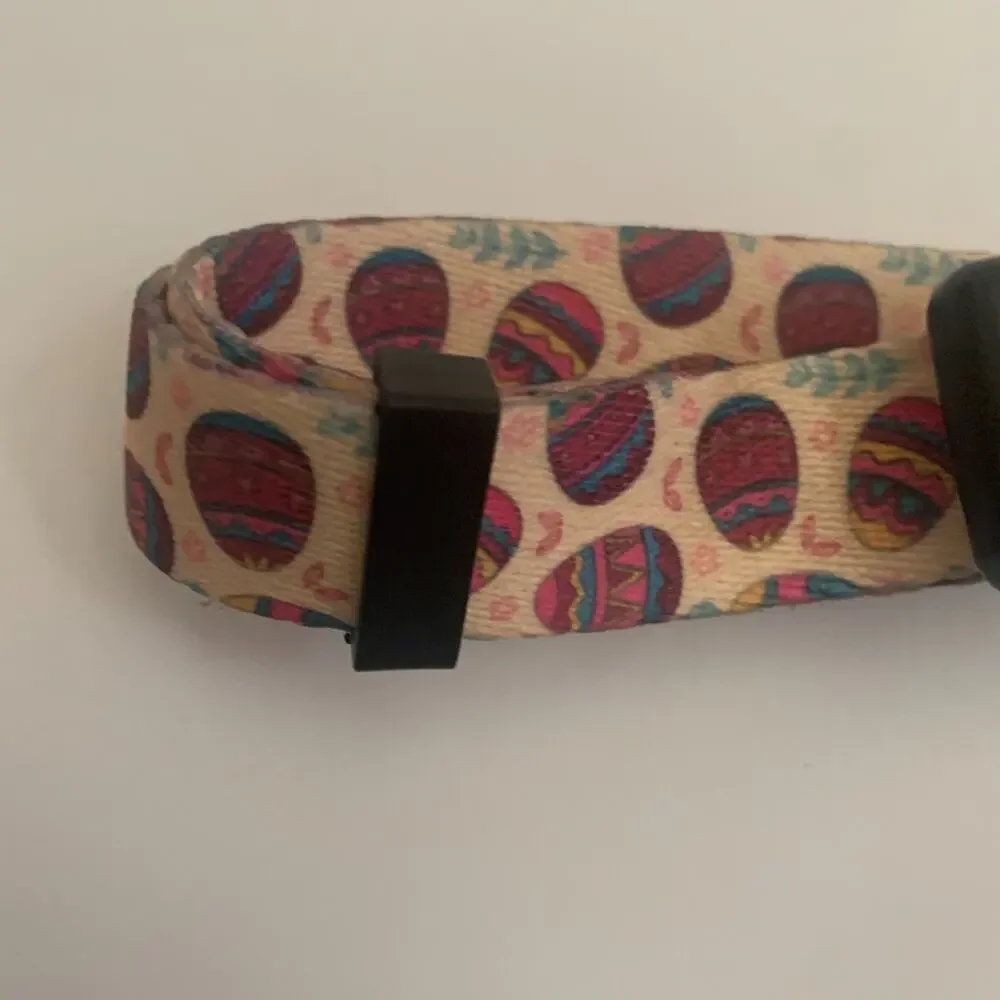 Adjustable Soft Easter Egg Dog Puppy Collar All Over Easter Eggs Size M New